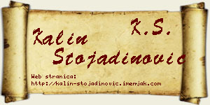 Kalin Stojadinović vizit kartica